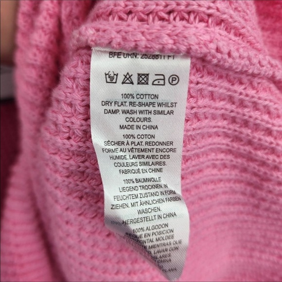 French Connection Waffle Knit Millie Mozart Slash Neck Sweater | SMALL | NWT - Picture 7 of 9